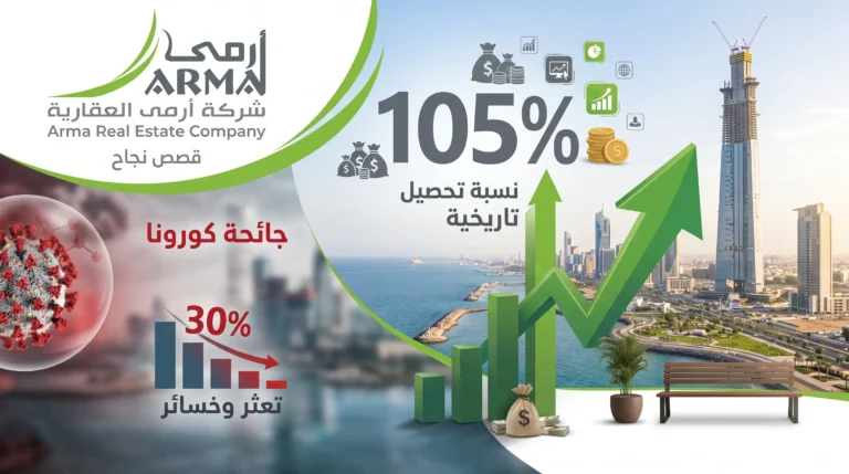 كيف حققت شركة أرمى العقارية نسبة تحصيل 105% في ظل الأزمات؟